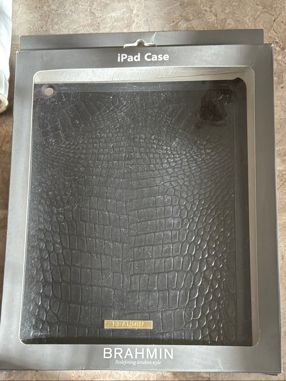 Brahmin iPad Case Genuine Leather 9” x 7”